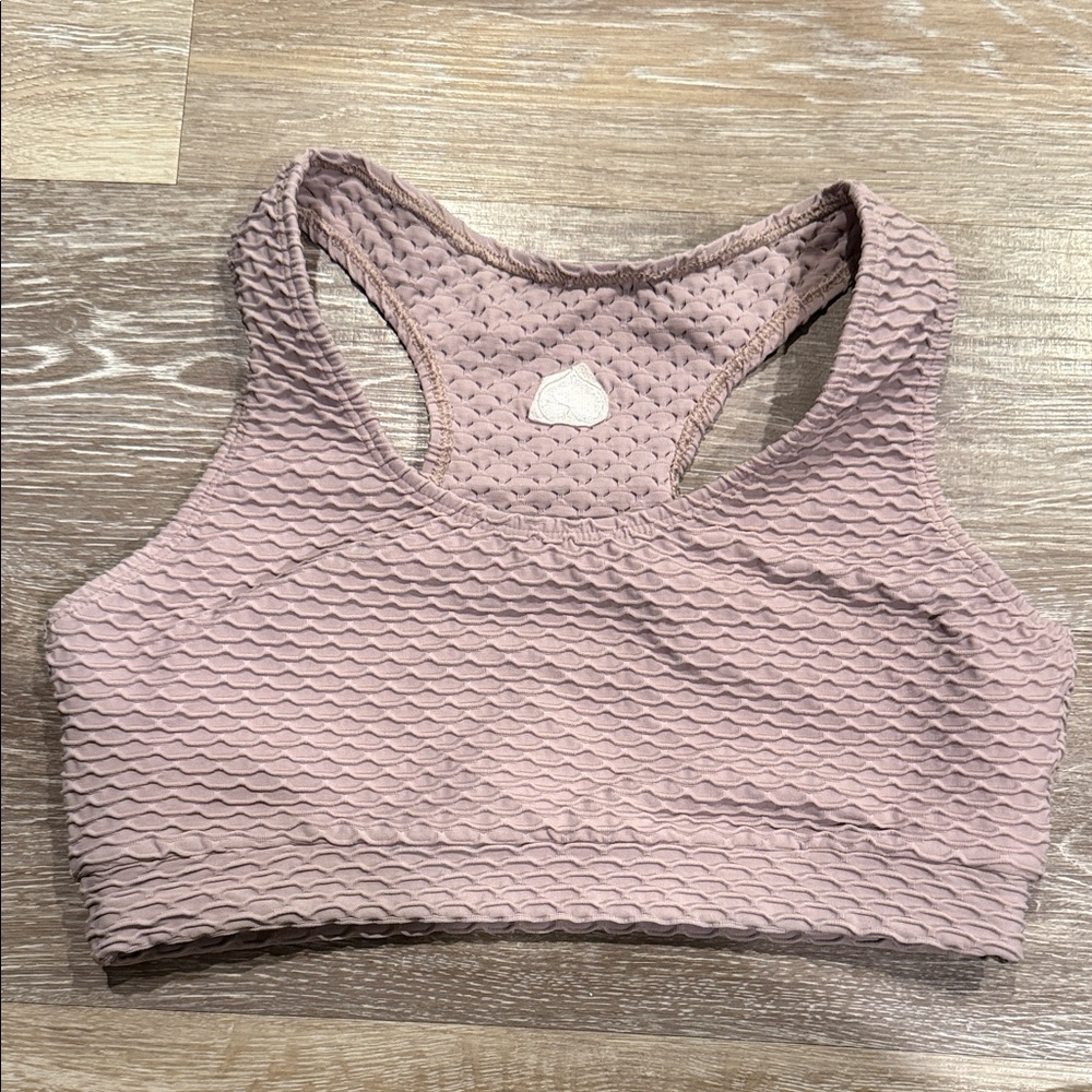 Booty by Brabants - CROCO SKIN SCOOP TOP- light Mauve